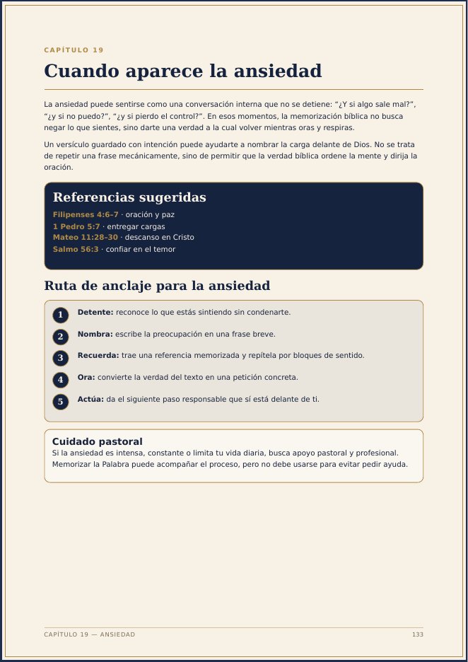 Página del manual: Cuando aparece la ansiedad