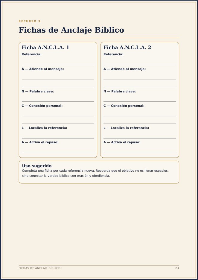 Página del manual: Fichas de Anclaje Bíblico